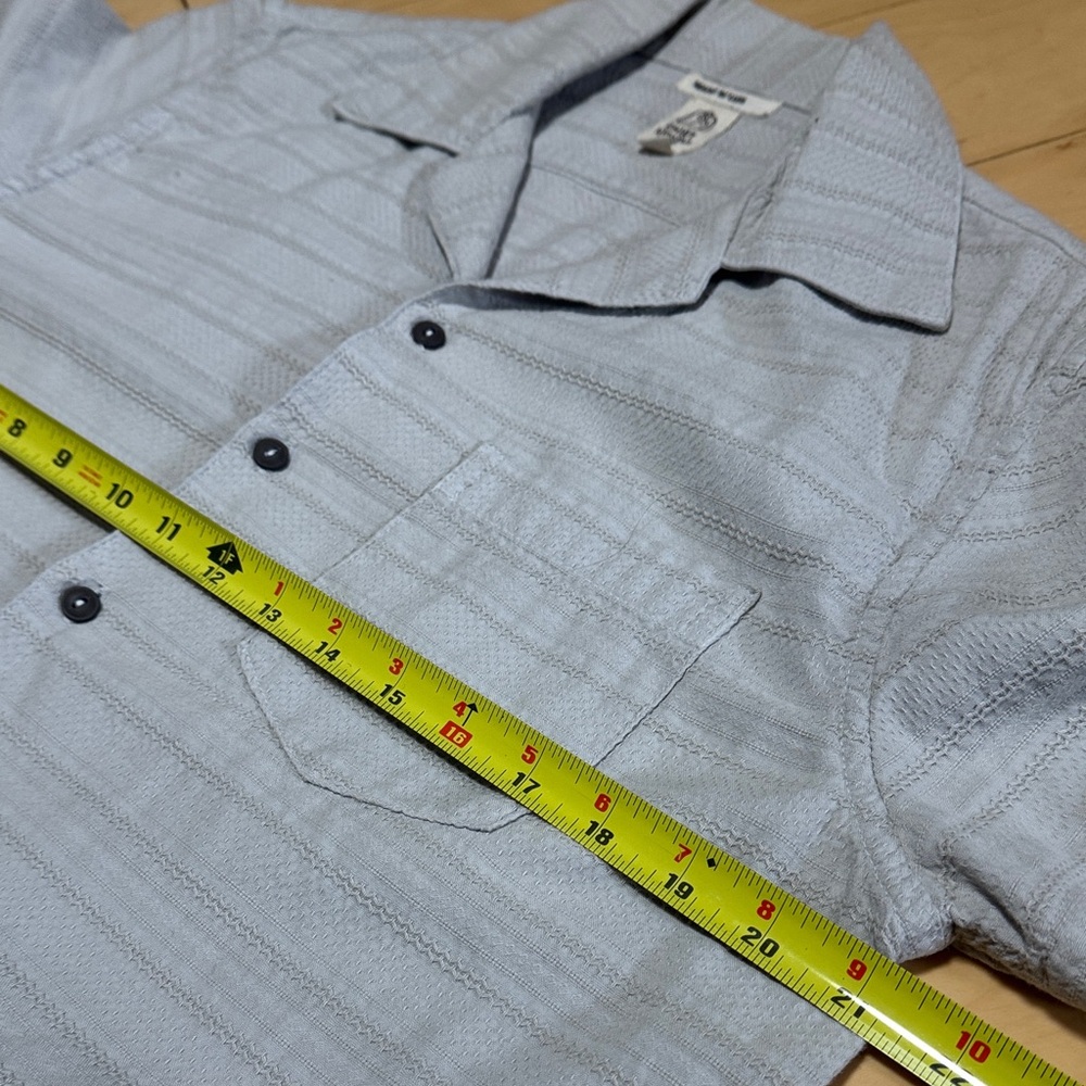 Hiroshi Kato The Wrench short sleeve button up in Jacquard Stripe Medium - Picture 7 of 9